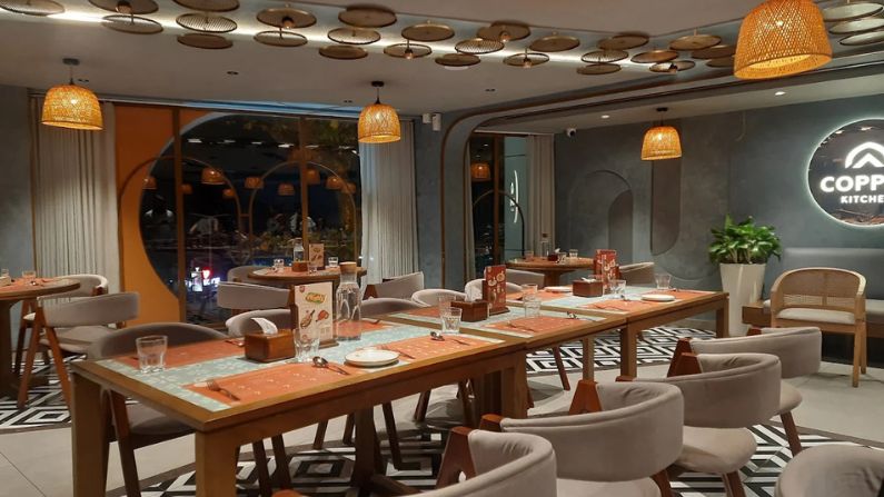 Copper Kitchen restaurant in Calicut serves multi-cuisine dishes with a contemporary dining ambience