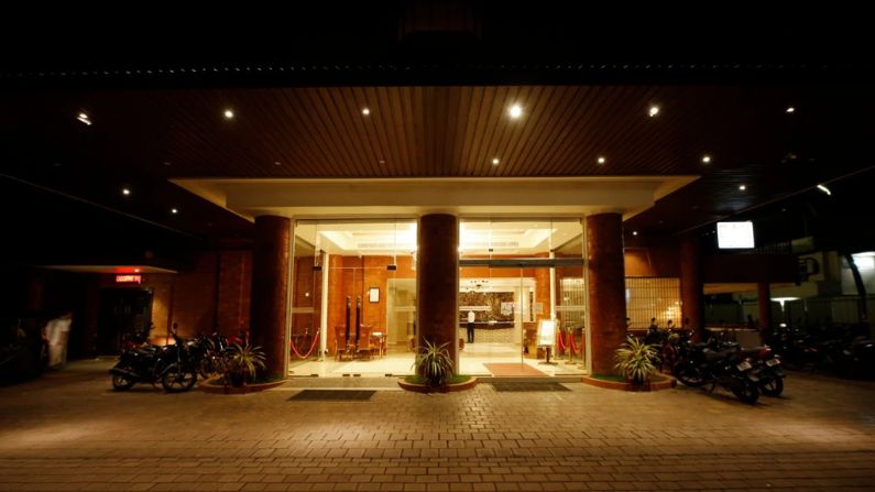 Exterior view of Food Park Restaurant, a well-known dining spot among restaurants in Nilambur.