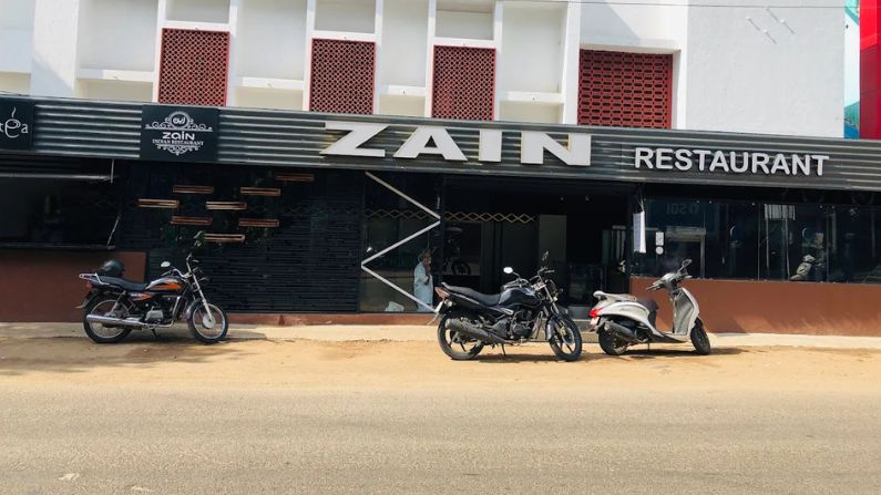 Zain Restaurant in Poojappura serving Kerala, Arabian, and Indian dishes with a variety of biryani and grilled specialties.